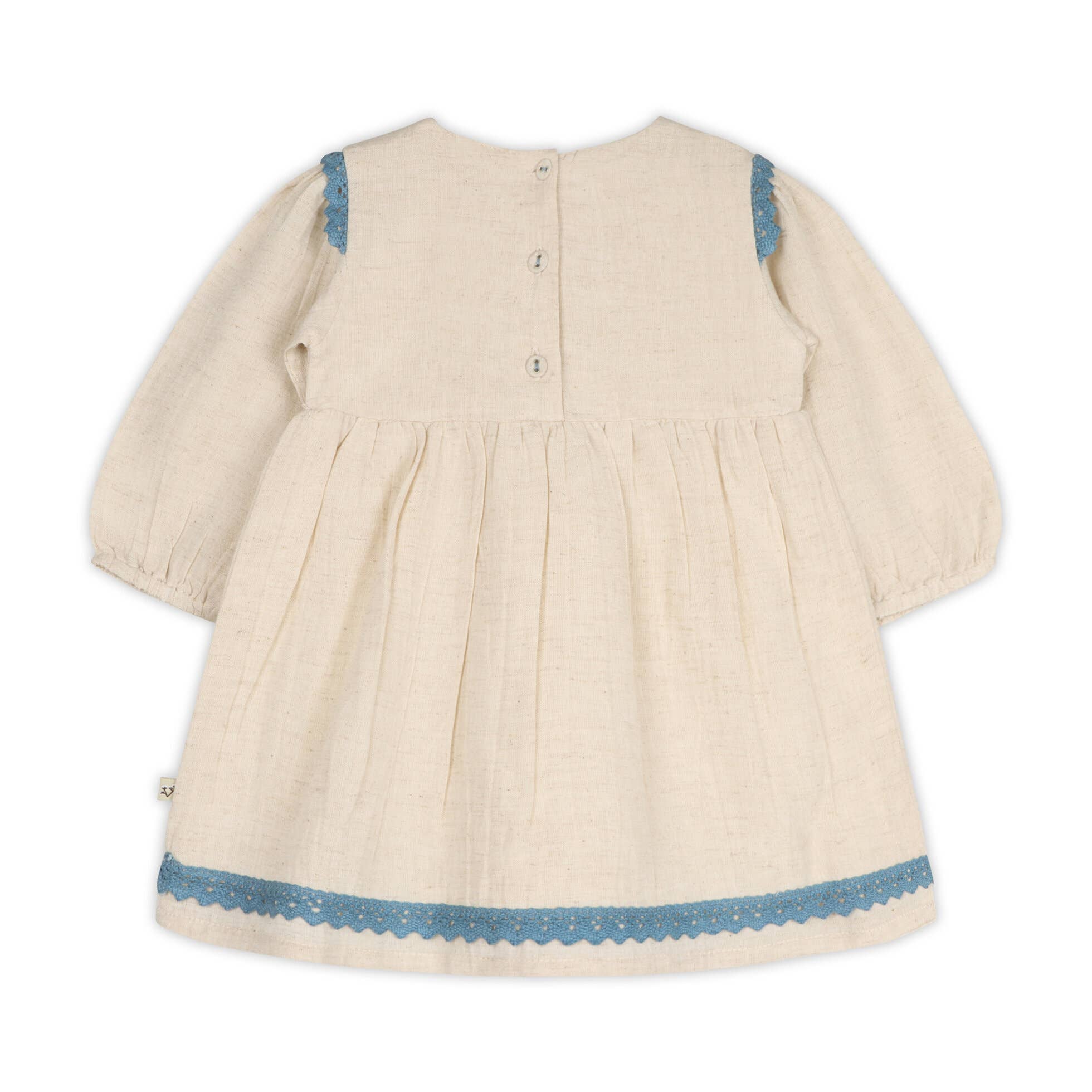 Matera Embroidered Baby Dress & Bloomer (Organic Cotton)