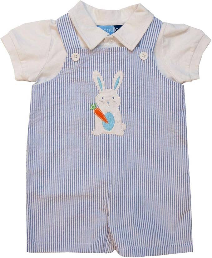 Boys Appliqued Shortall Set