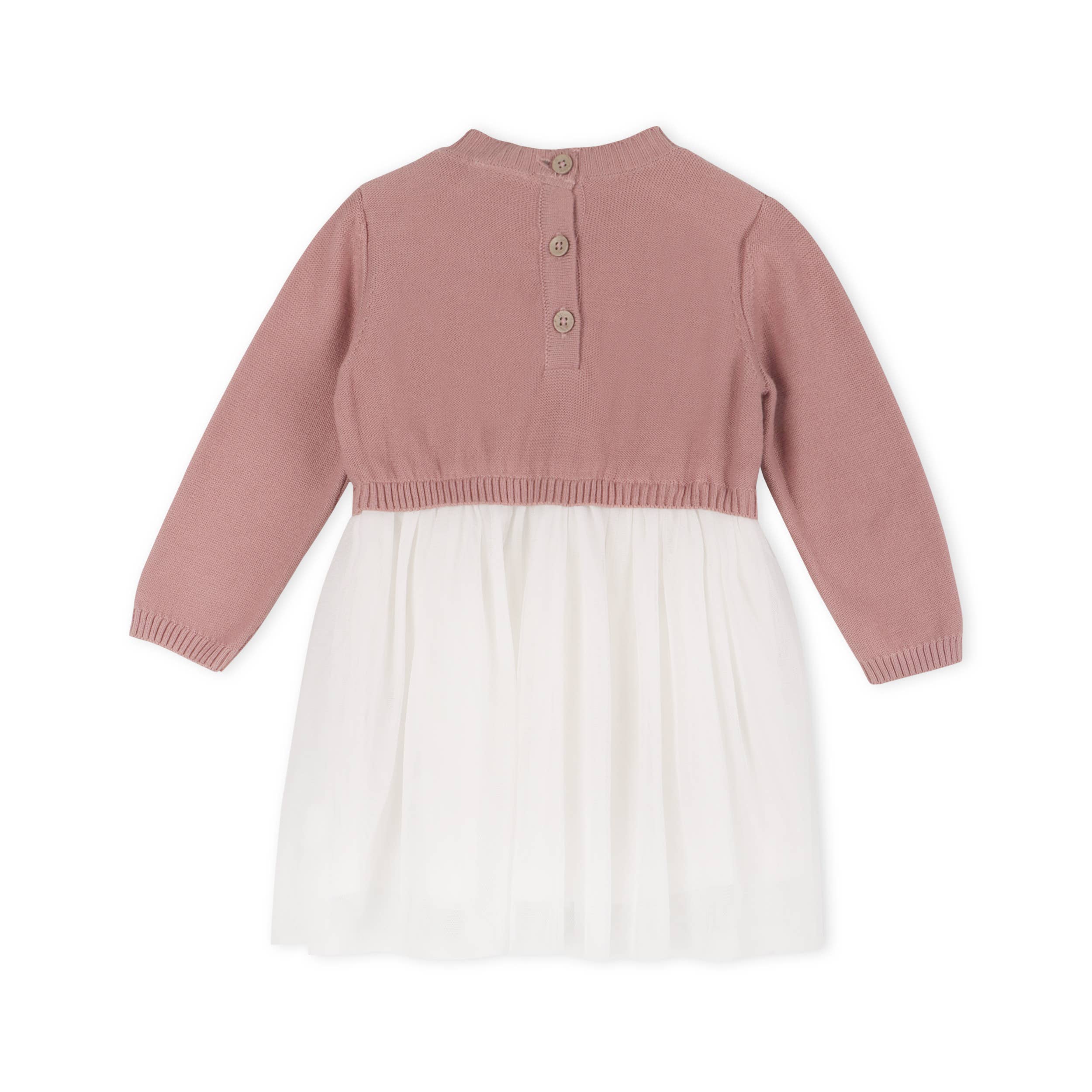 Cable Floral Sweater Knit Top & Tutu Baby Dress (Organic)