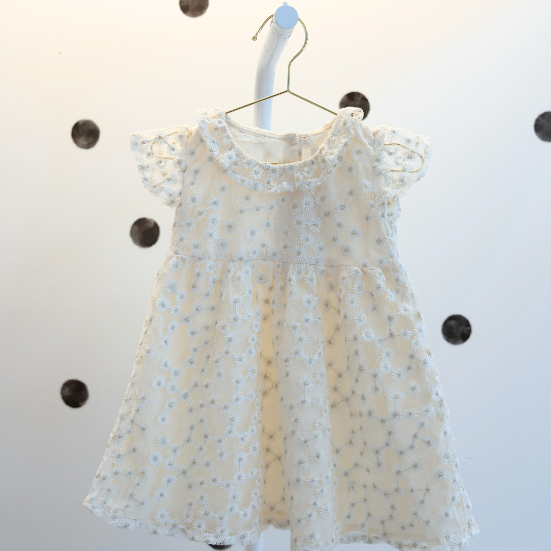 Cream Daisy Dress