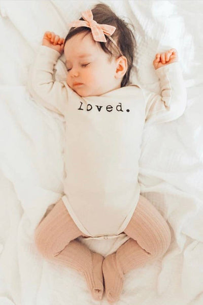 Loved Organic Cotton Baby Bodysuit | Long Sleeve
