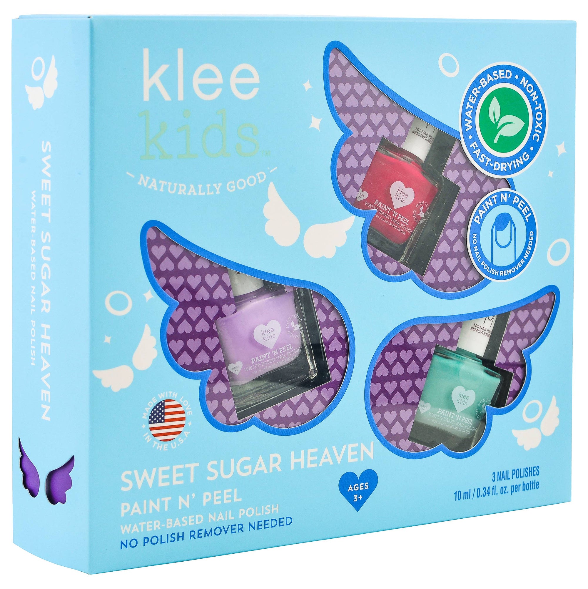 Sweet Sugar Heaven - Klee Kids Water-Based Nail Polish Set