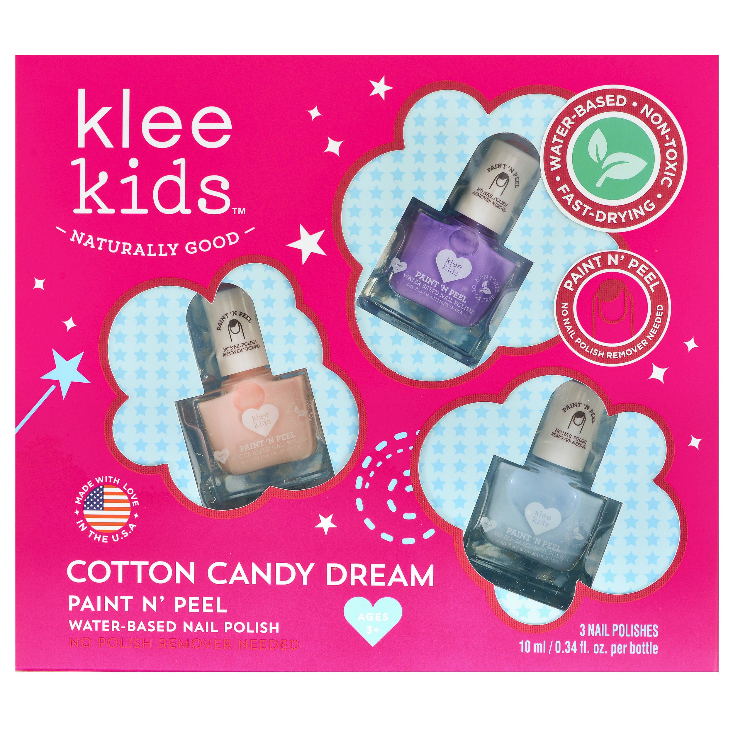 Sweet Sugar Heaven - Klee Kids Water-Based Nail Polish Set