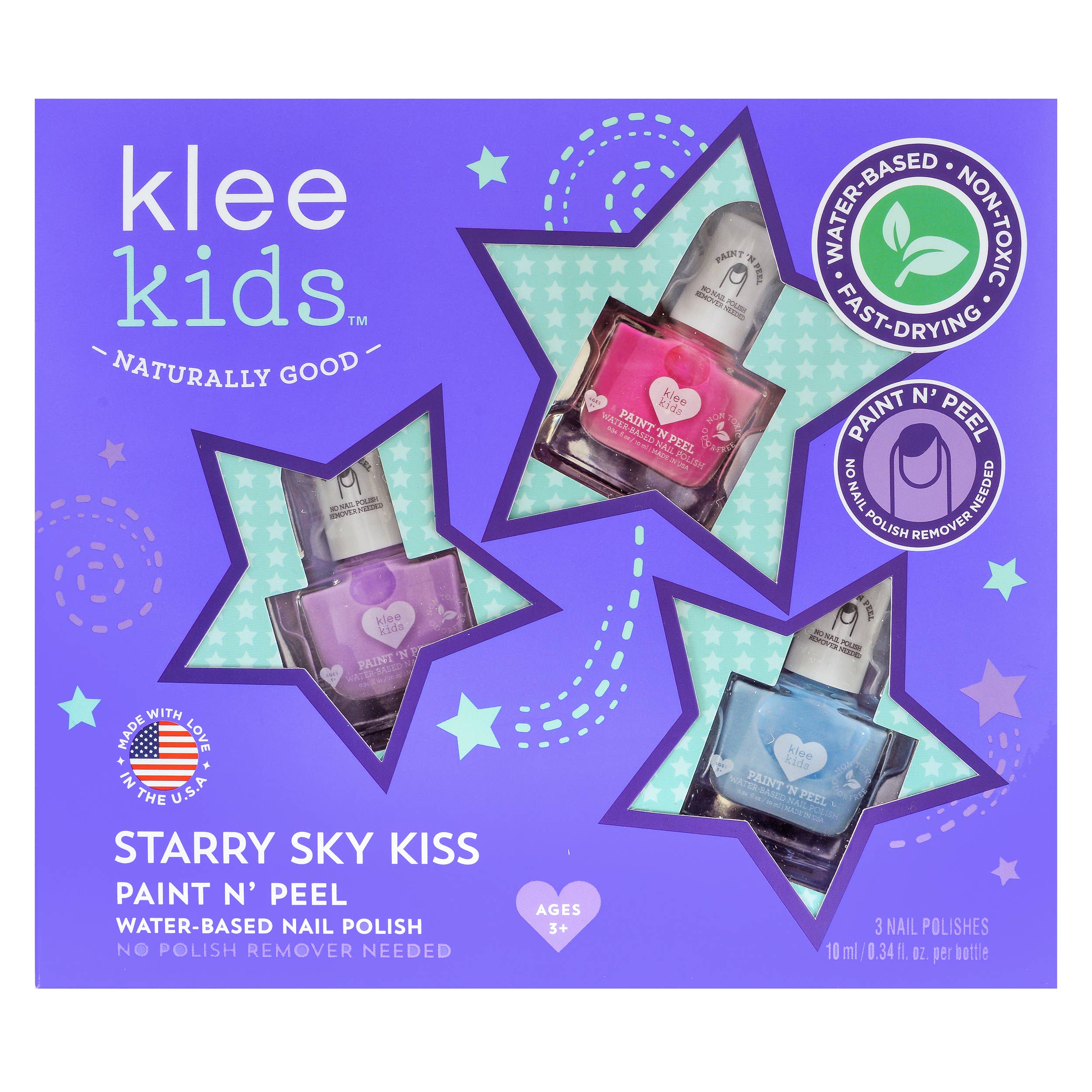 Sweet Sugar Heaven - Klee Kids Water-Based Nail Polish Set