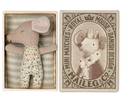 Sleepy/Wakey Baby Mouse in Matchbox