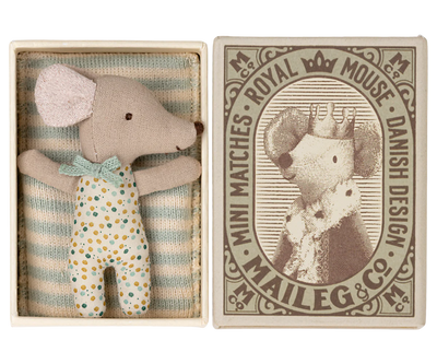 Sleepy/Wakey Baby Mouse in Matchbox