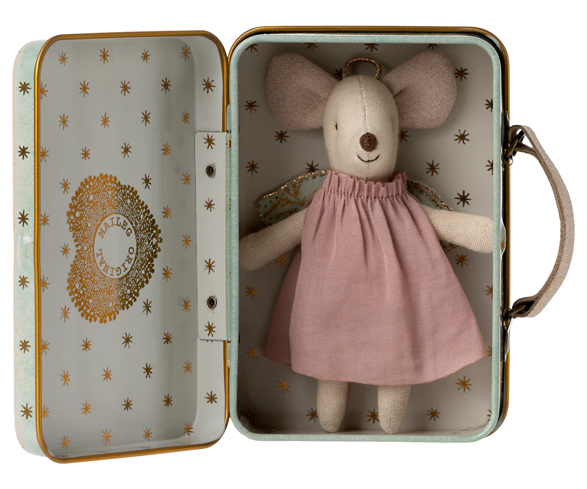 Angel Mouse in Suitcase | Little Sister