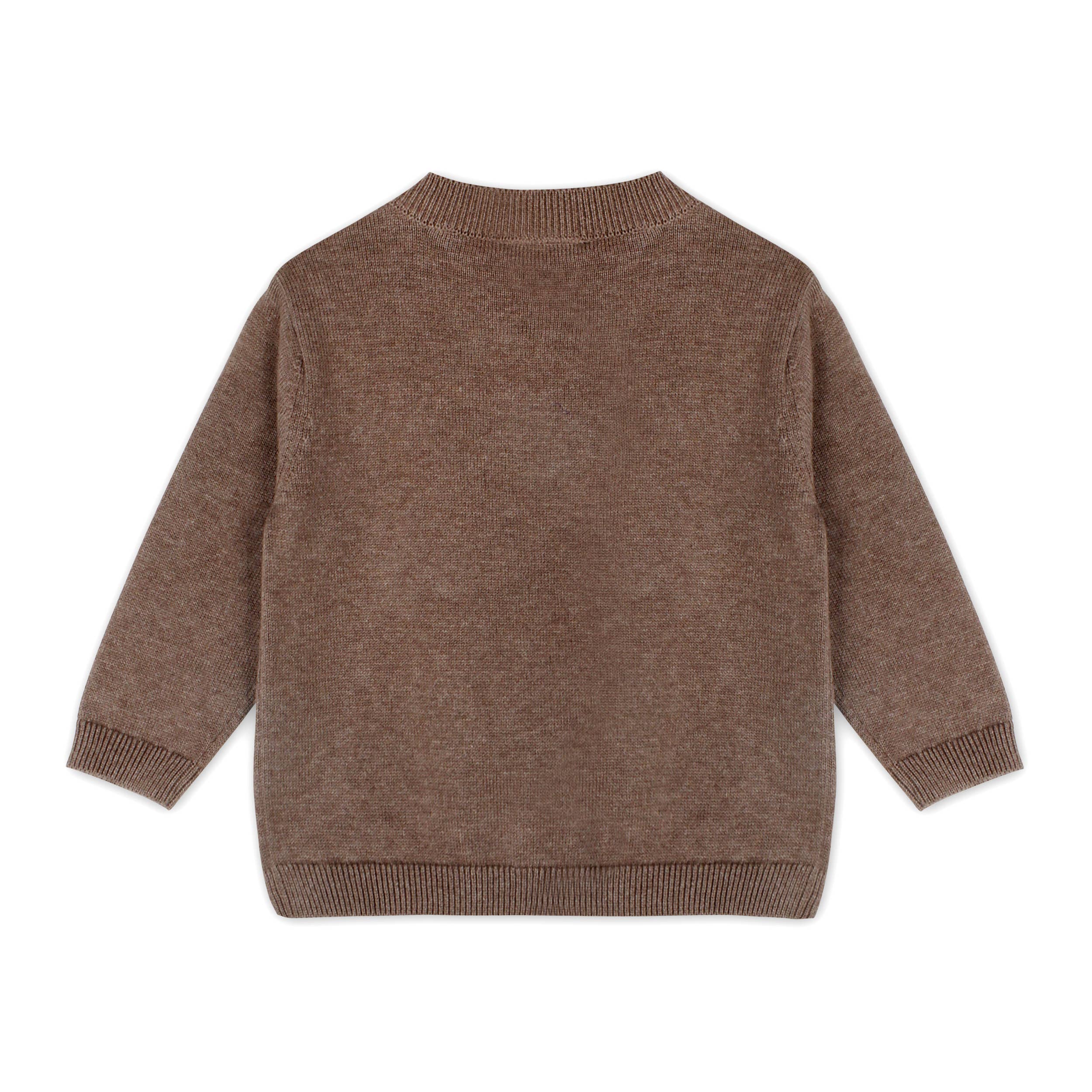 Sheep Jacquard Knit Baby Pullover & Pant SET Organic Cotton