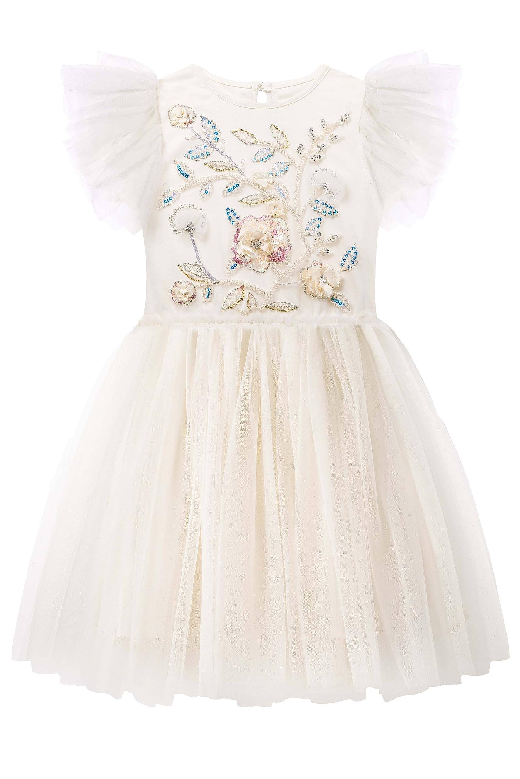 Embroidered Lace Flower Fairy Girl Dress