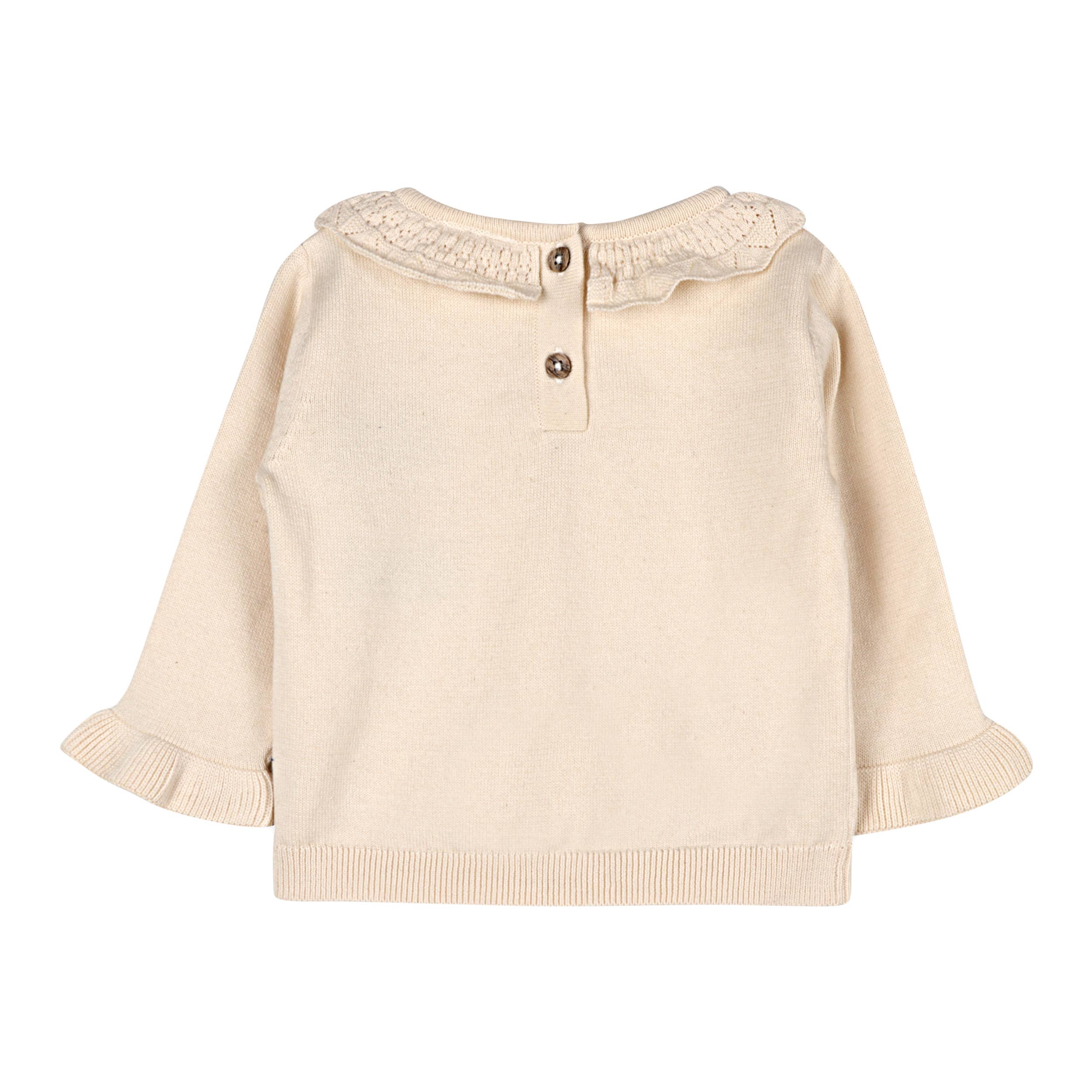 Woodland Embroidered Sweater Knit Baby Pullover & Pants. SET