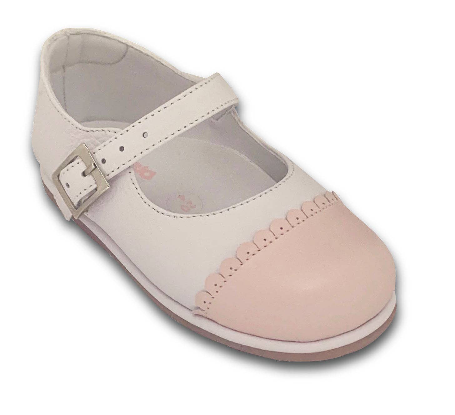 White/Pink Baby Shoes