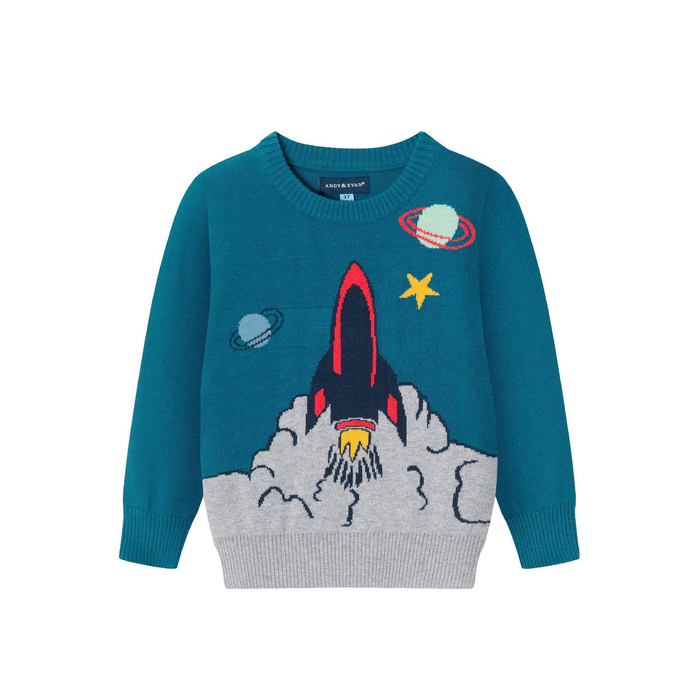 Sweater Set | Teal Spaceship