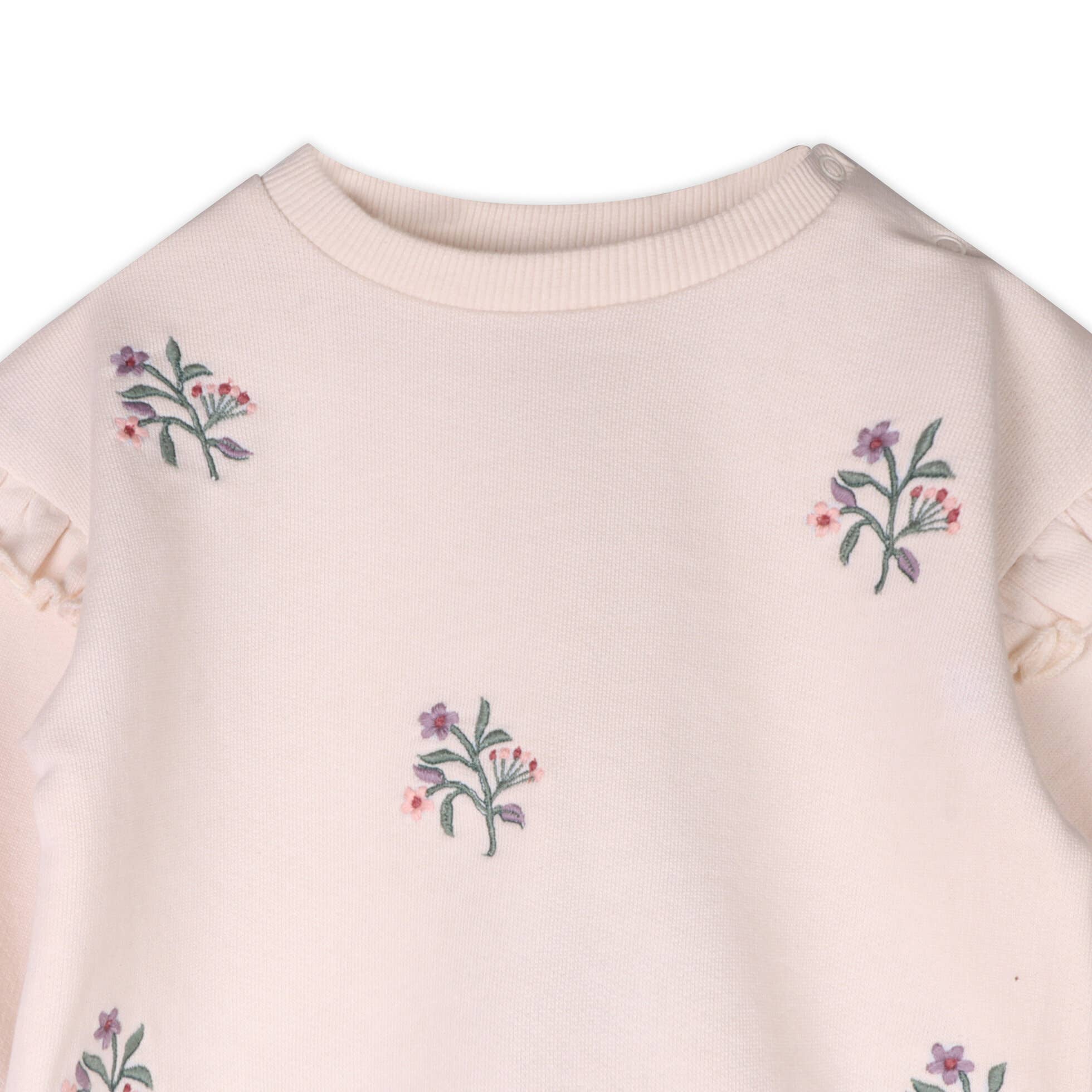 Violet Bouquet Baby Sweatshirt & Legging Set -Organic Cotton
