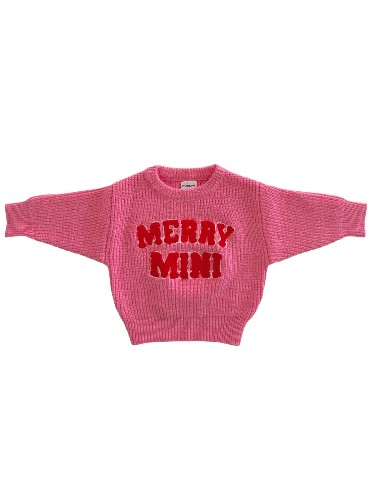 Knit Sweater, Merry Mini Bubblegum