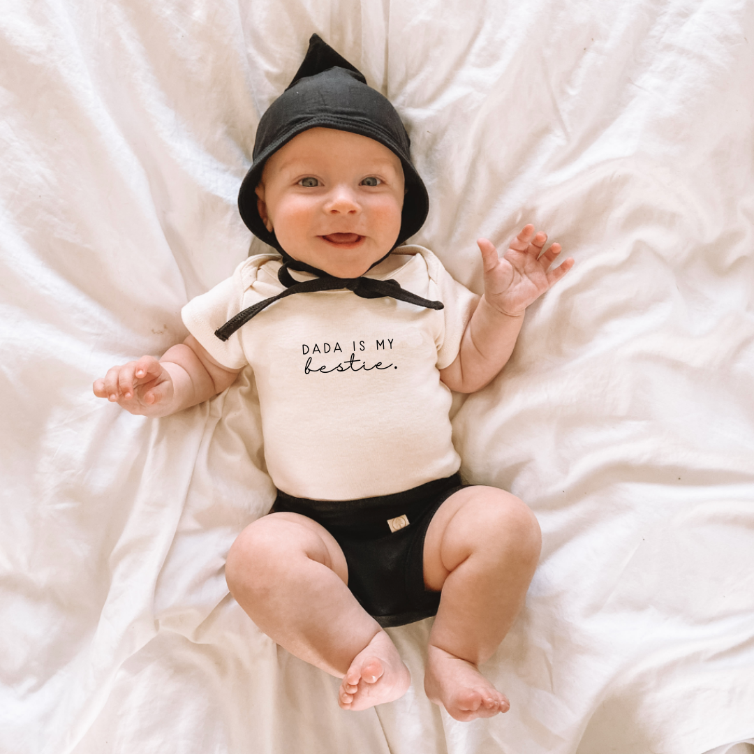 Dada is My Bestie Organic Cotton Bodysuit | Short Sleeve