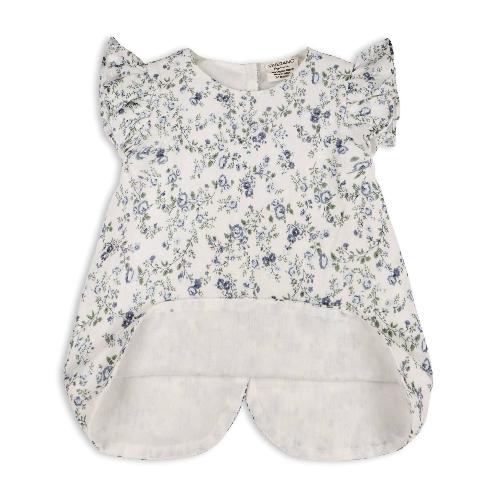 Organic Celia Floral Baby Bow Blouse +Bloomer