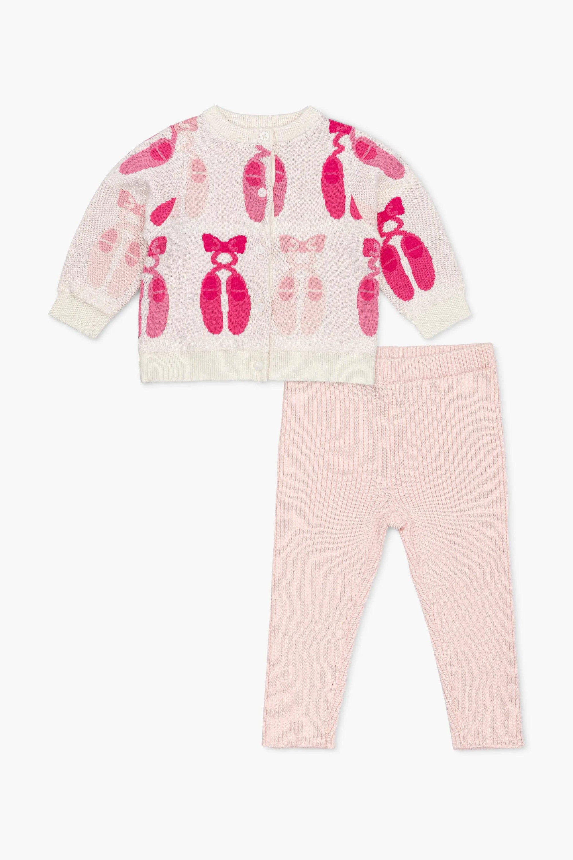 Cardigan + Pant Set | Ballet Slippers