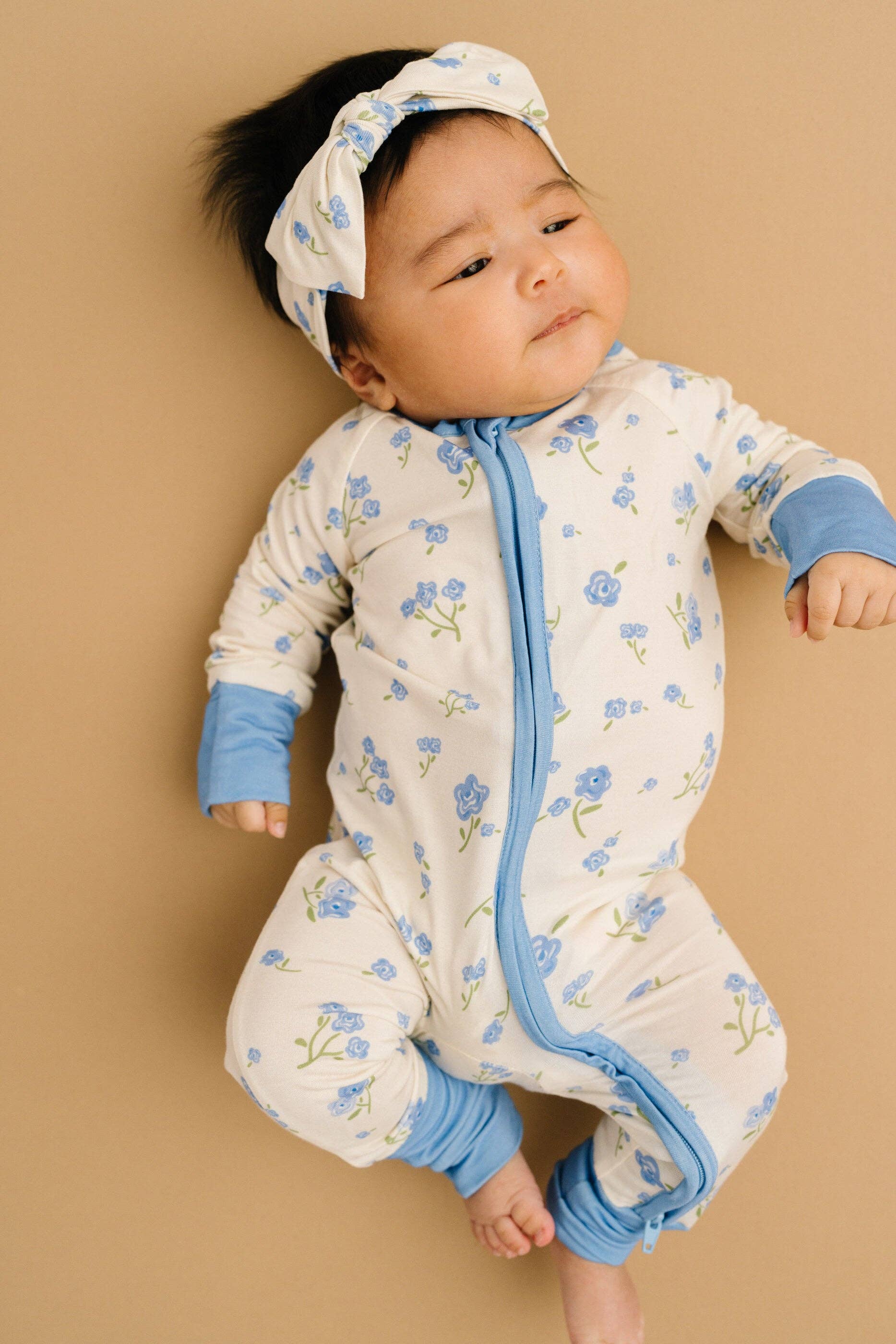 Blue Blooms Bamboo Sleeper