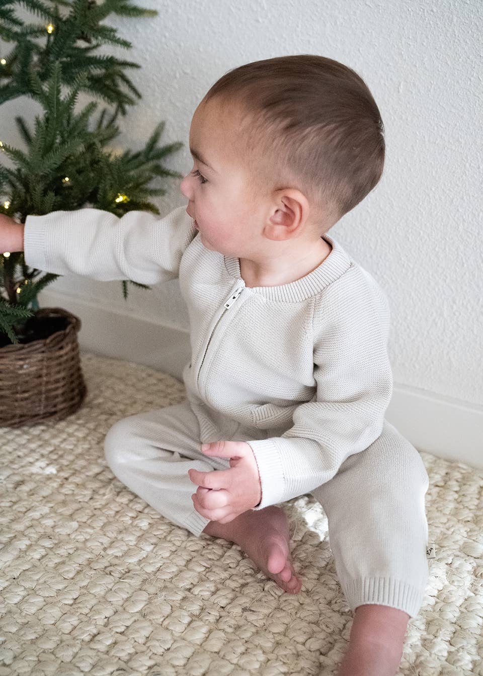 Baby Side Pocket Sweater Knit Pants (Organic Cotton)