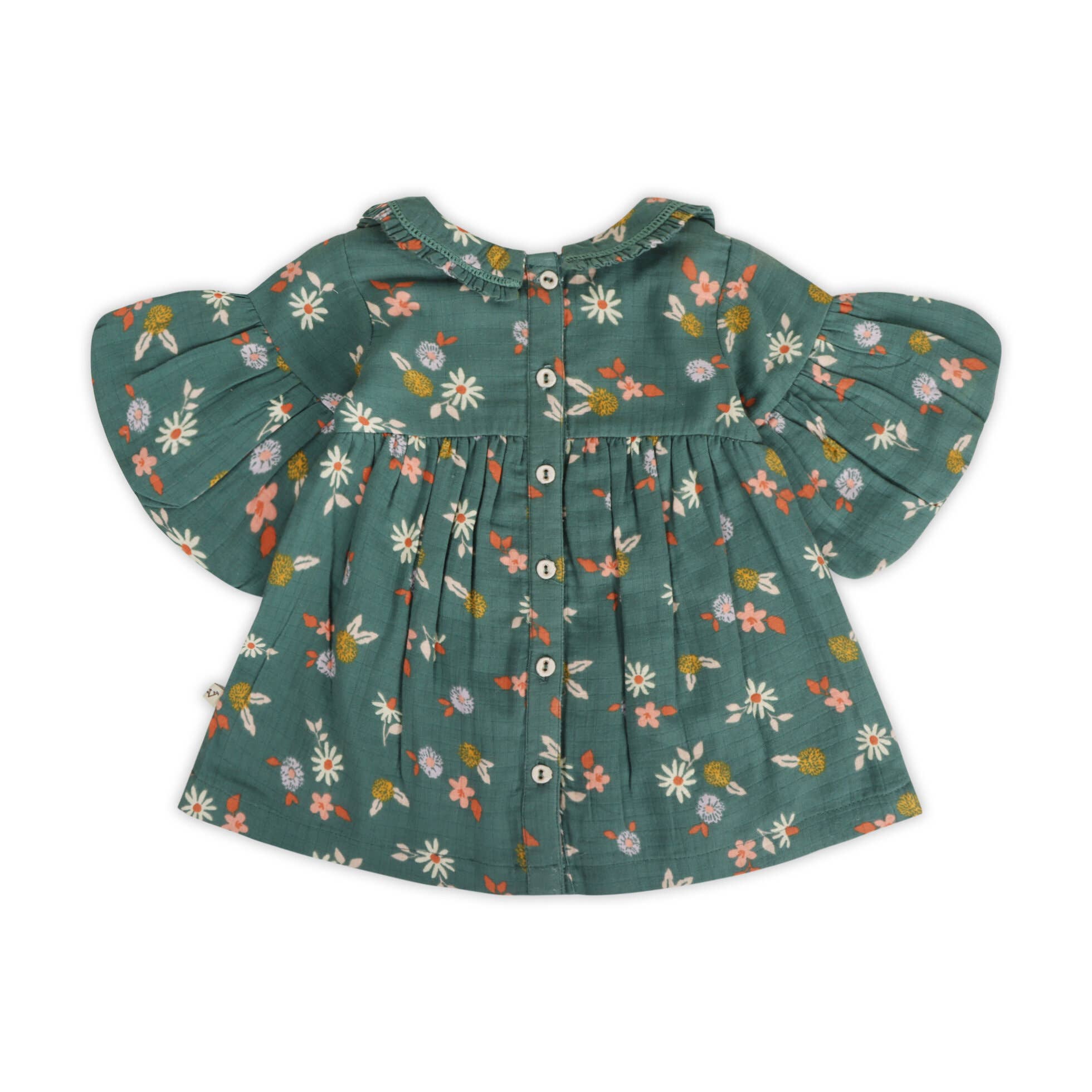 Tahiti Floral Baby Dress & Bloomer Set (Organic Muslin)