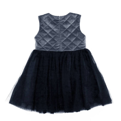 Pearl Accents Quilted Dress
