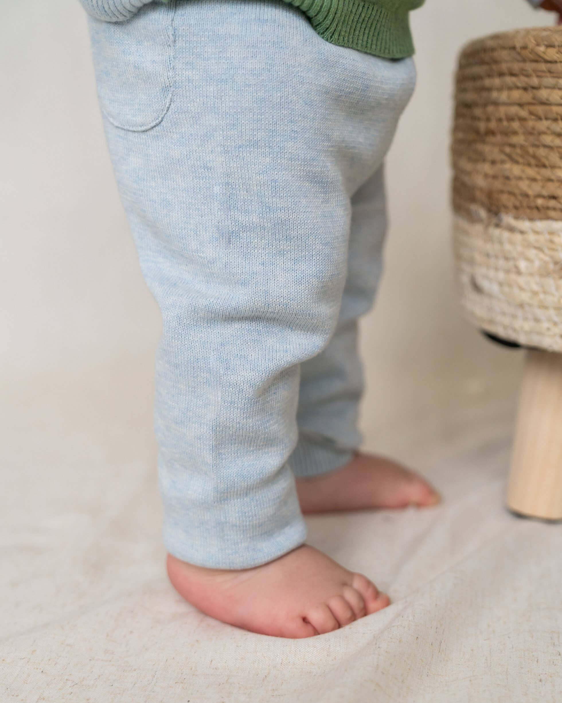 Sweater Knit Organic Baby Legging Pants