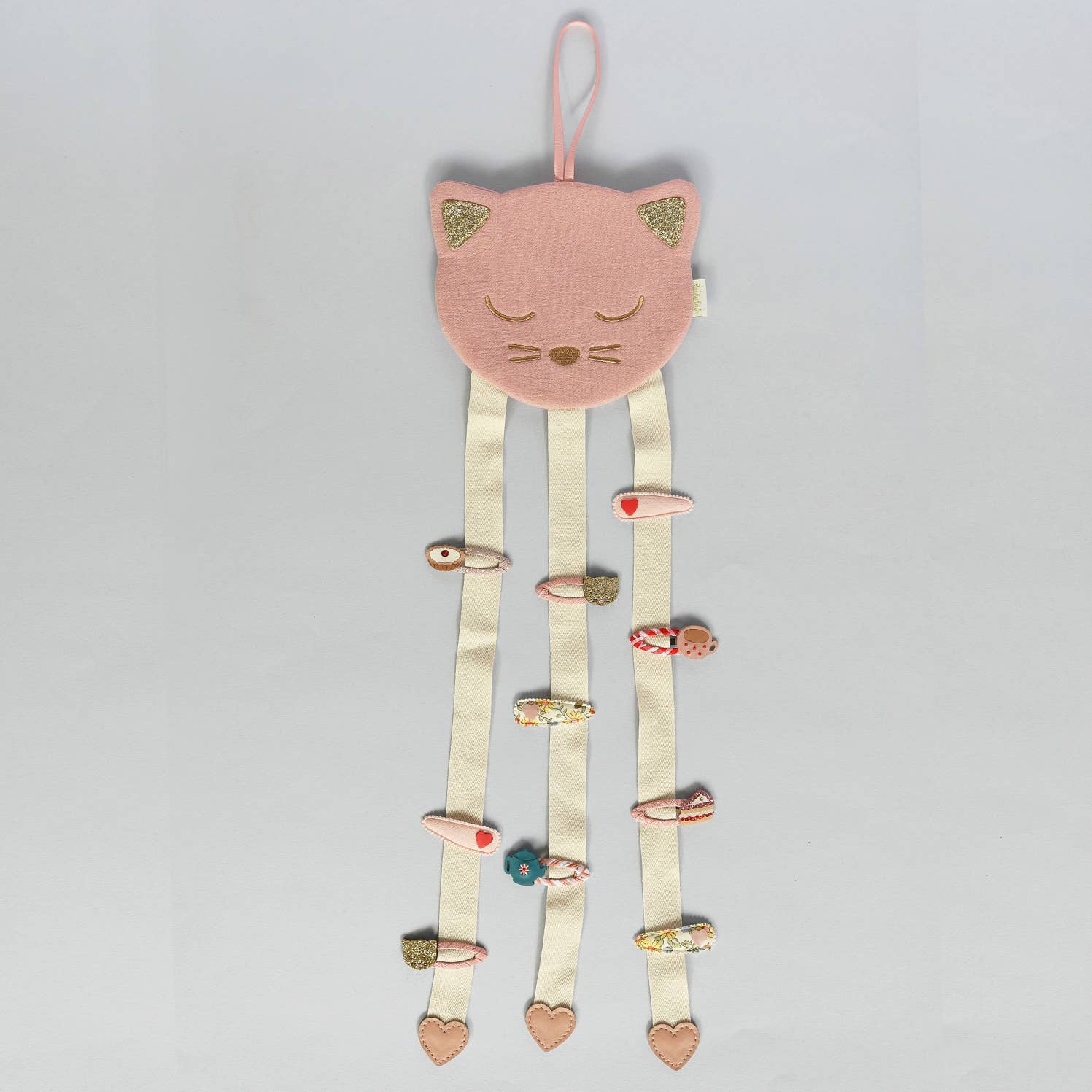 Clara Cat 3 Ribbon Clip Hanger