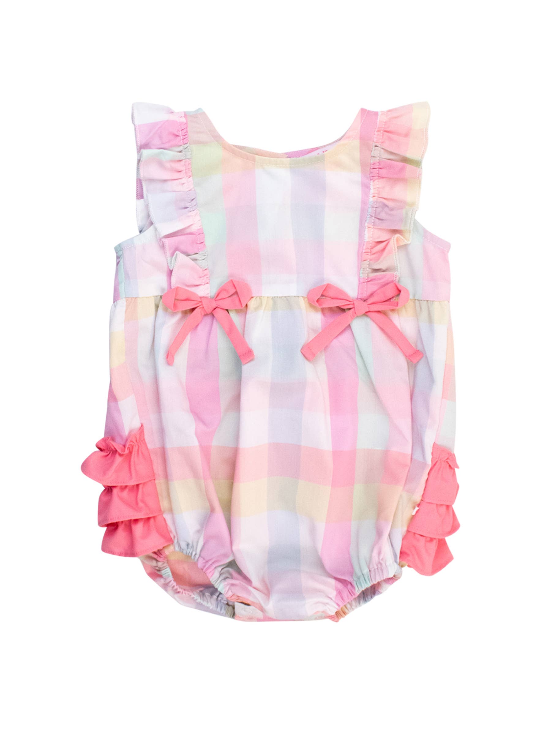 Picnic Plaid Classic Ruffle Bubble Romper