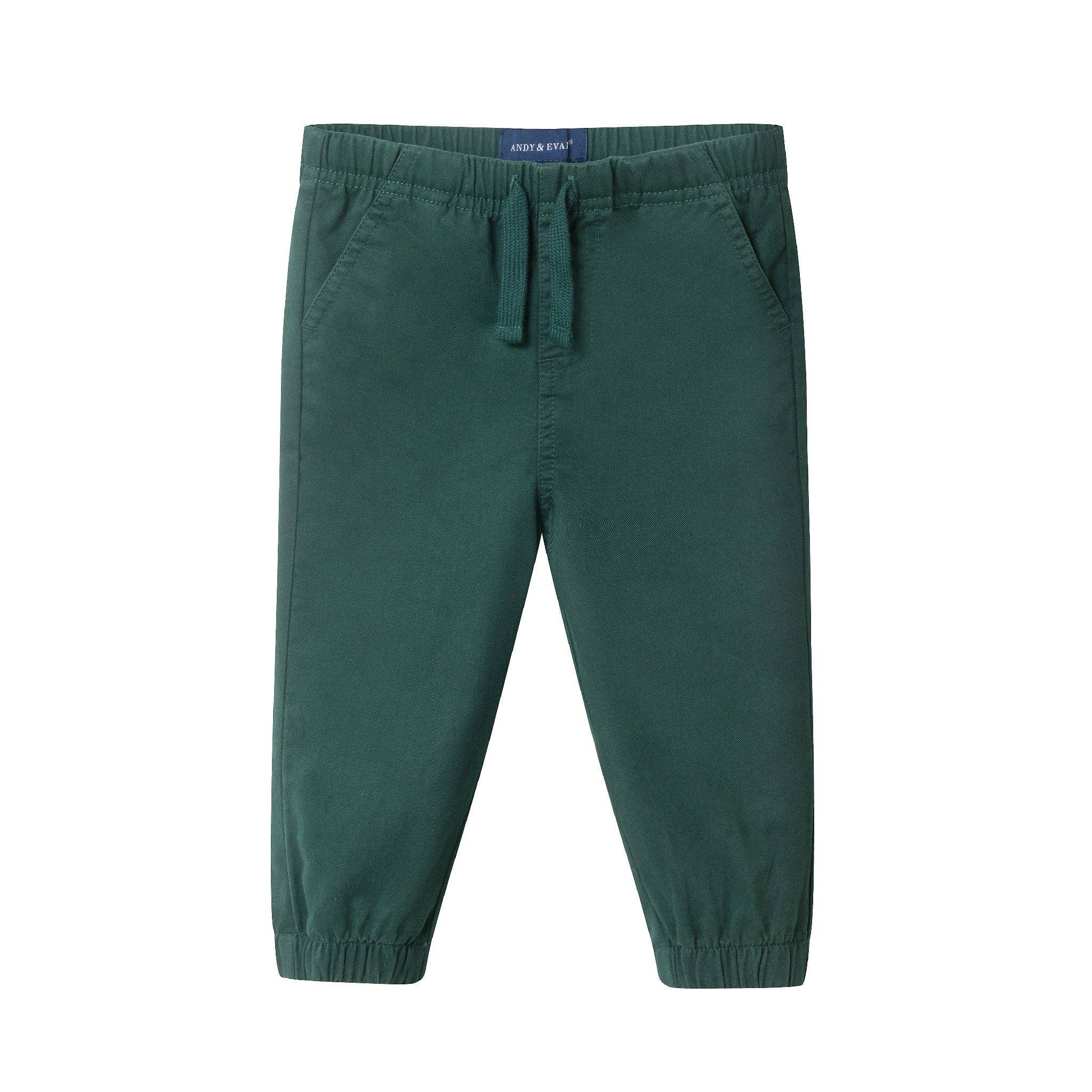 Infant Polo W/Plaid Collar & Twill Pull On Pant | Grey Polo