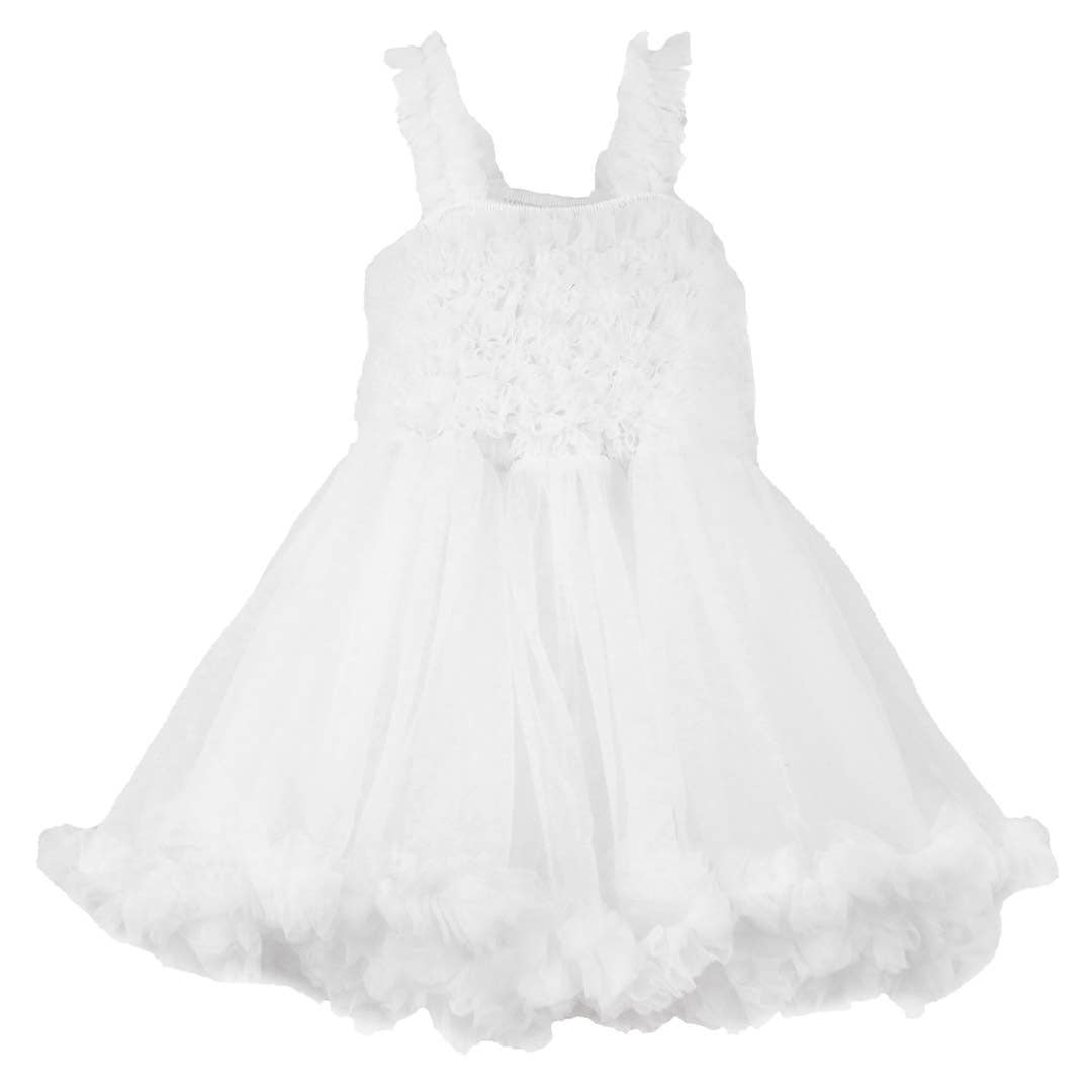 White Tulle Sleeveless Princess Petti Dress