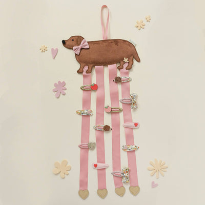 Sausage Dog 4 Ribbon Clip Hanger