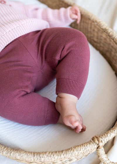 ORGANIC Pocket Sweater Knit Baby Legging Pants