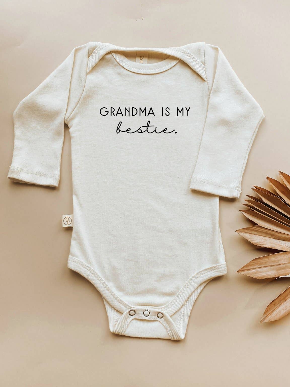 Grandma is My Bestie | Organic Baby Bodysuit | Long Sleeve