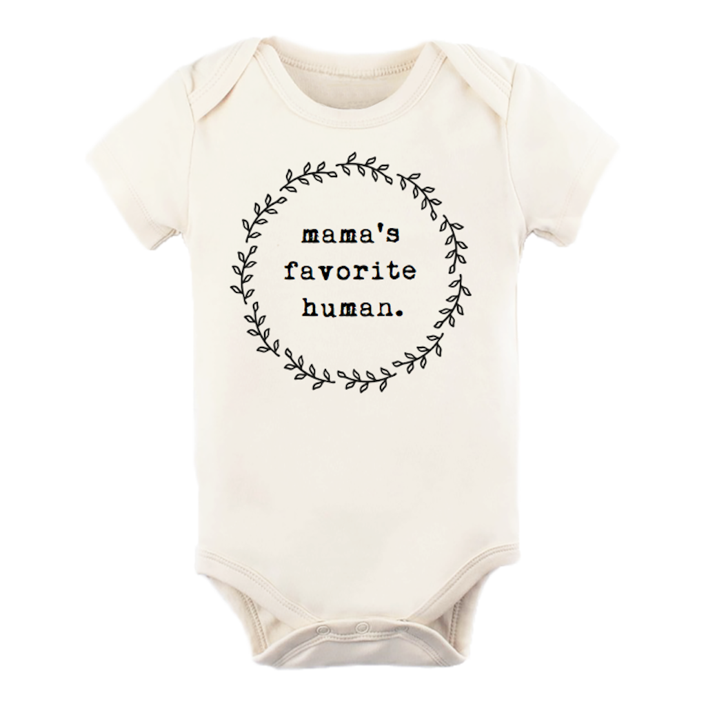 Mamas Favorite Human Organic Cotton Bodysuit | Short Sleeve