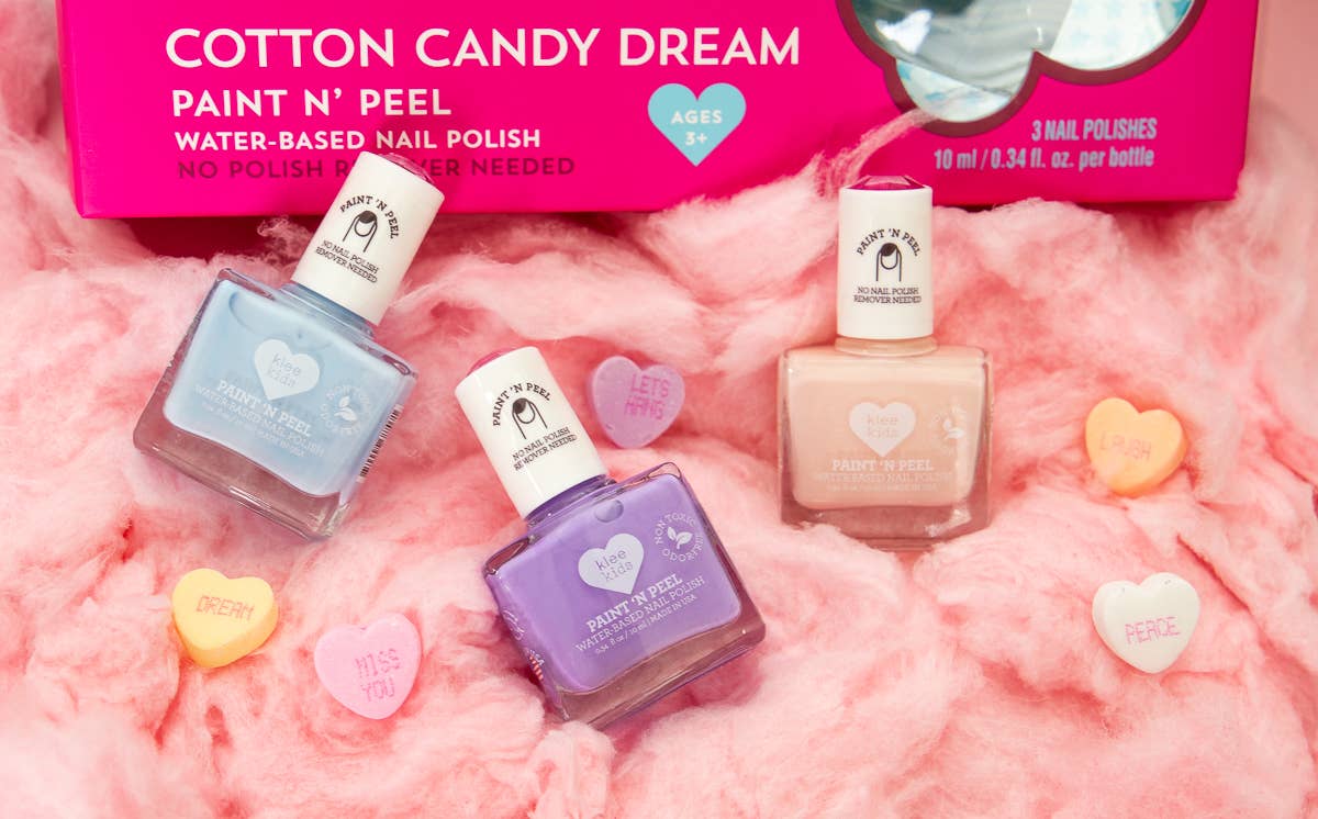 Cotton Candy Dream - Klee Kids Water-Based Nail Polish Set