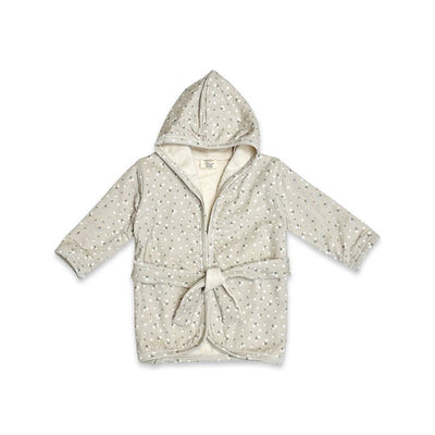 Ditsy Floral Hooded Baby Bathrobe (Organic Cotton)