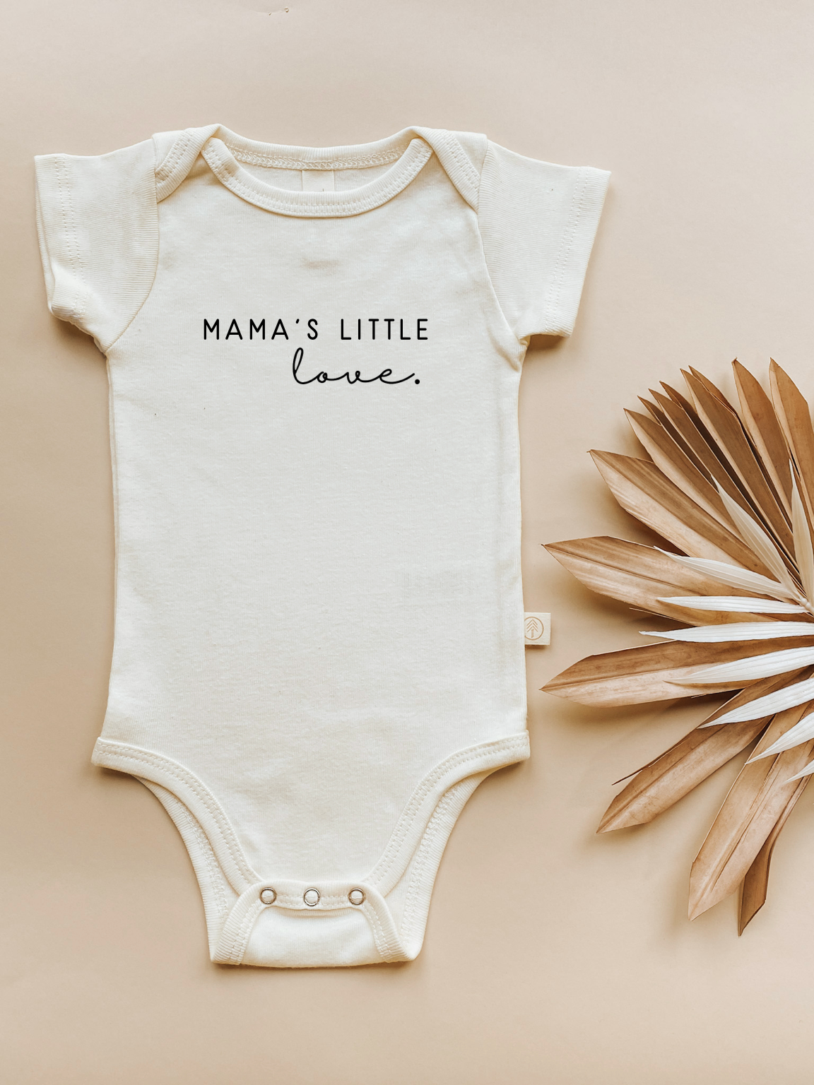 Mama's Little Love Organic Cotton Baby Bodysuit | Short Sleeve