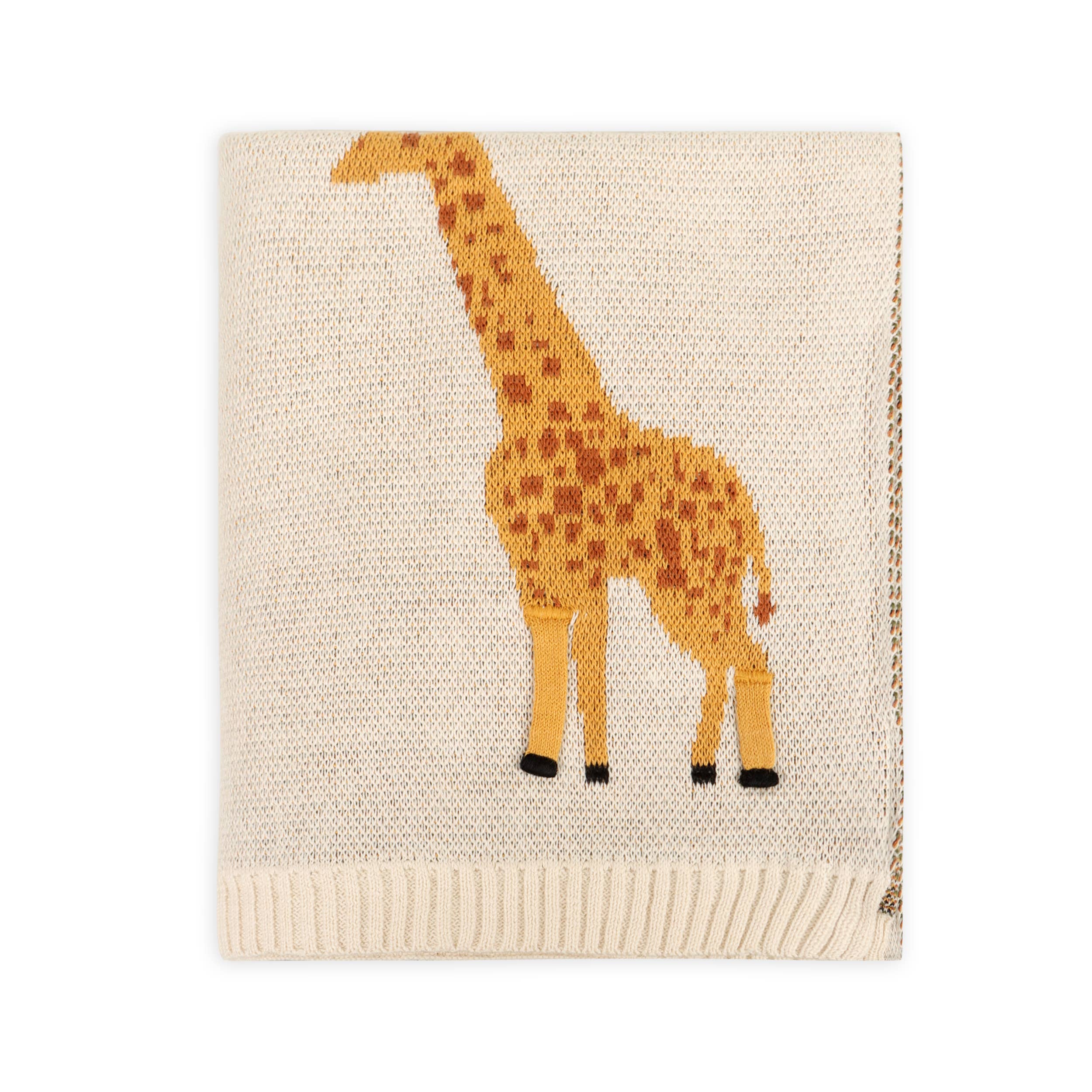 Savannah-Organic 3D Jacquard Sweater Knit Baby Blanket