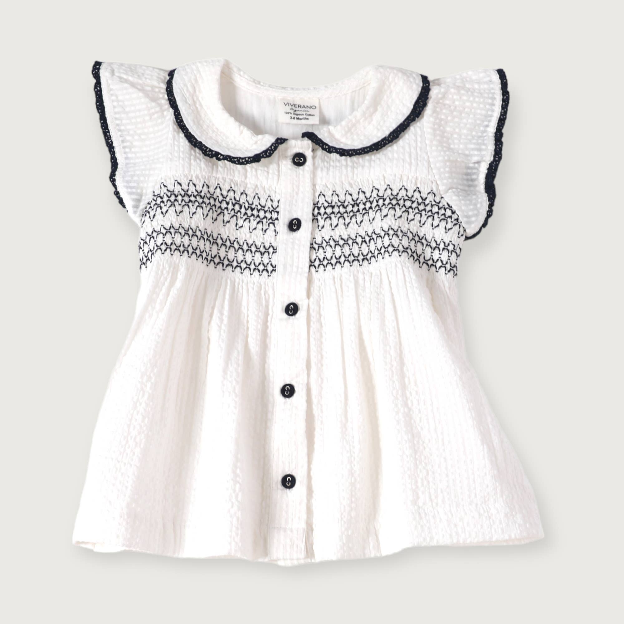 Organic Celine Seersucker Baby Dress Set