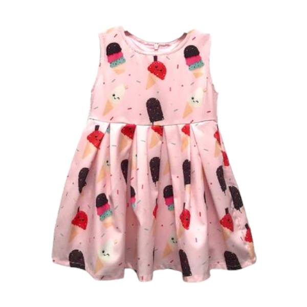 Ice Cream Printed Dress