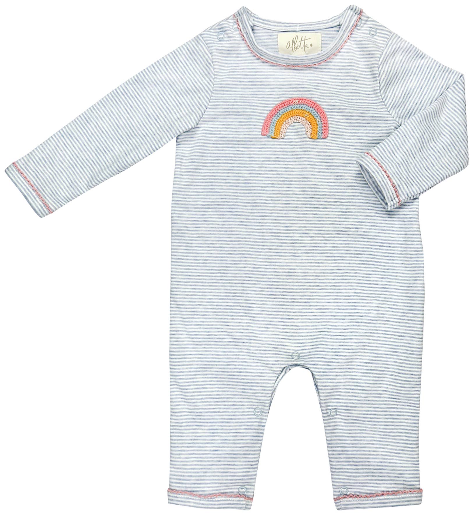 Rainbow Applique Baby Romper