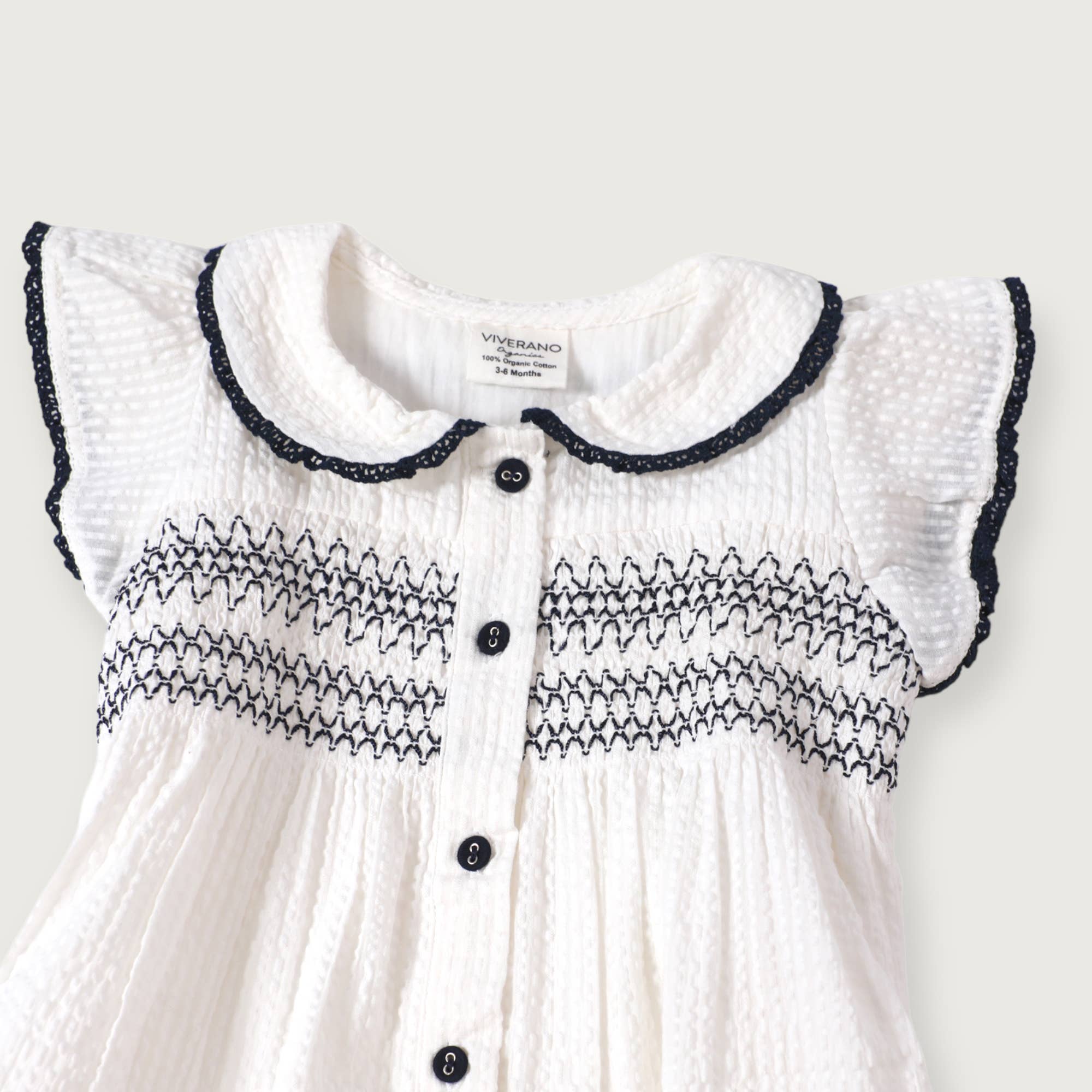 Organic Celine Seersucker Baby Dress Set