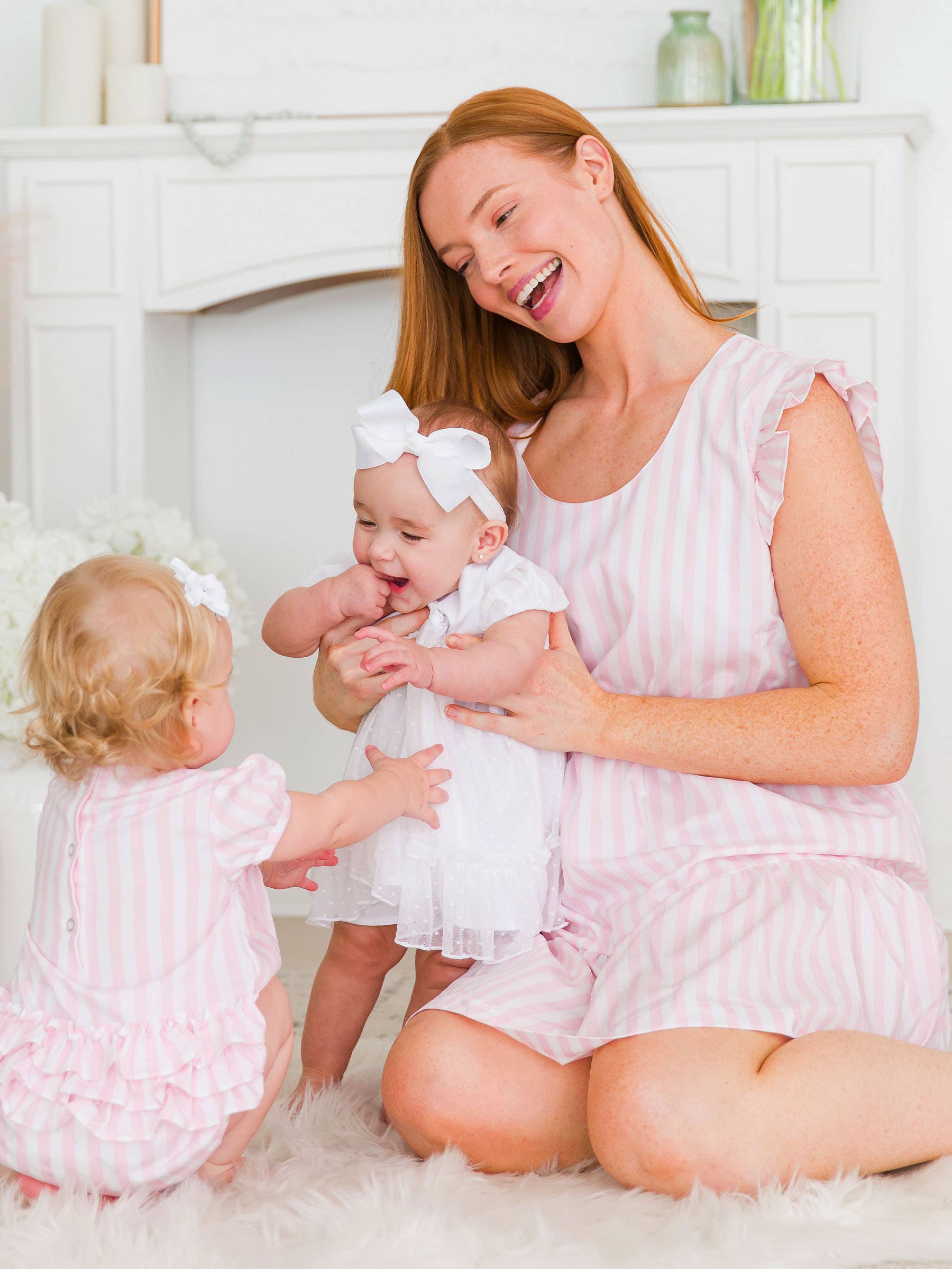 White Dotted Tulle Dress & RuffleButt Set