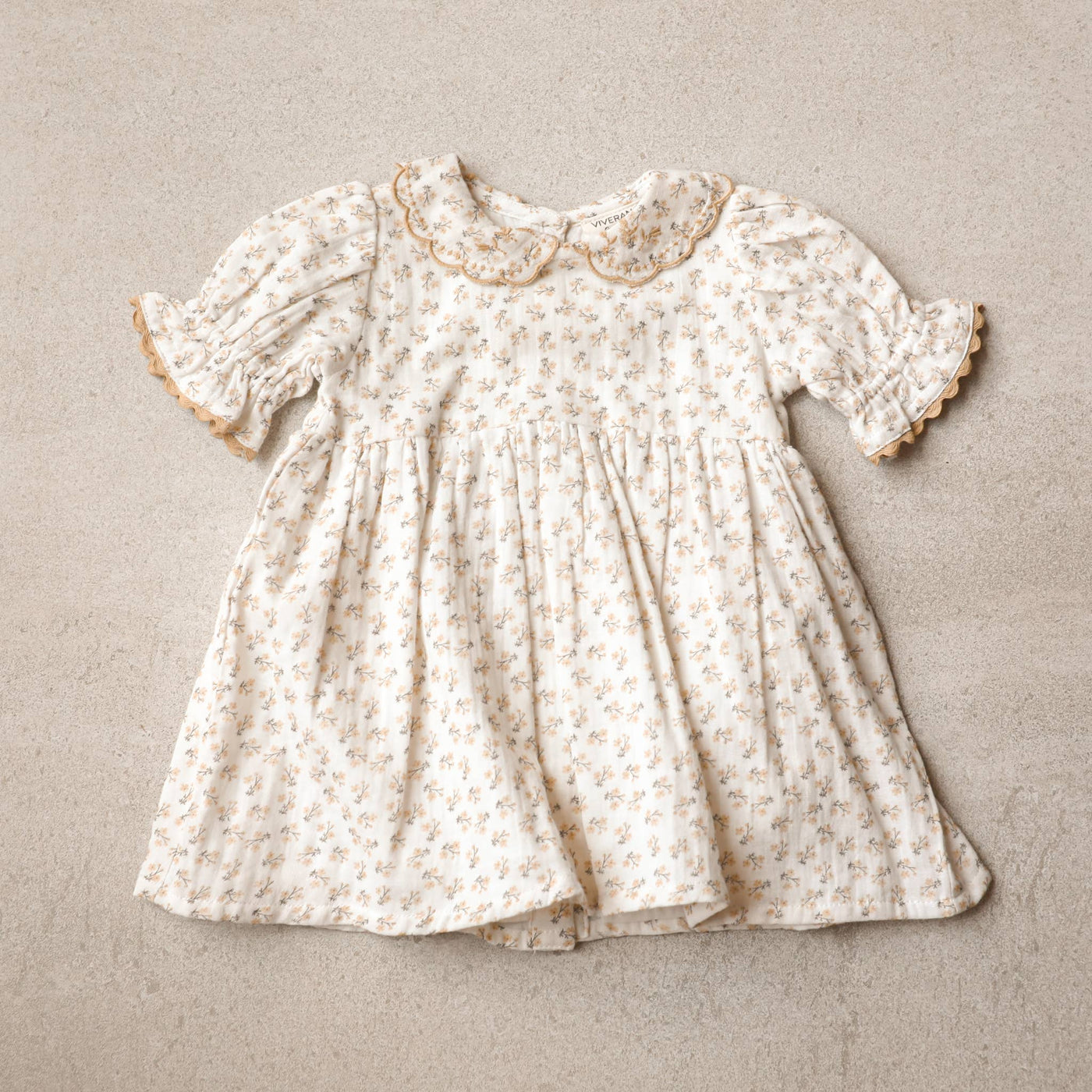 Emilia Ditsy Floral Baby Dress + Bloomer (Organic Muslin)