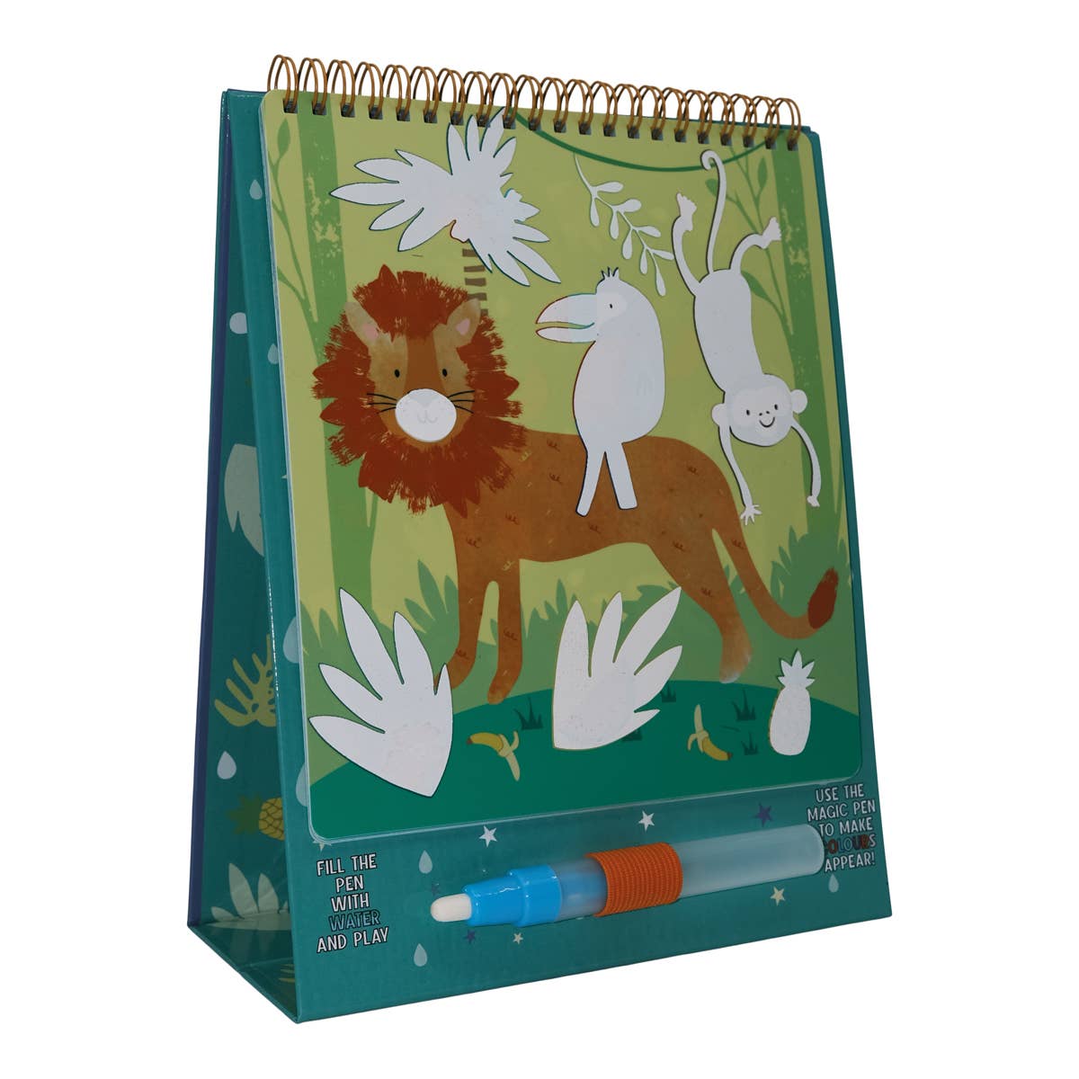 Magic Color Changing Watercard Easel and Pen - Jungle