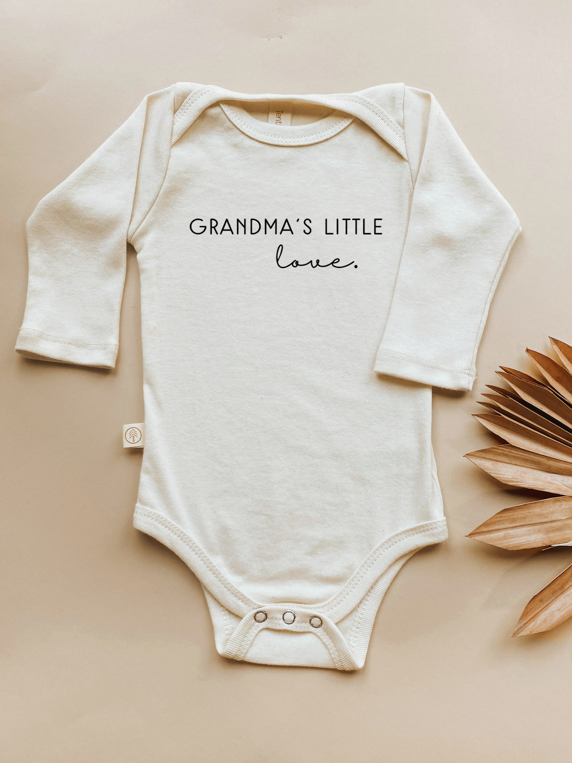 Grandma's Little Love | Organic Baby Bodysuit | Long Sleeve