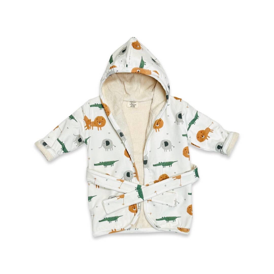 Savannah Hooded Baby Bathrobe (Organic Cotton)