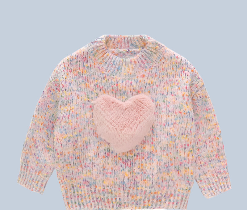 Pink Heart Sweater