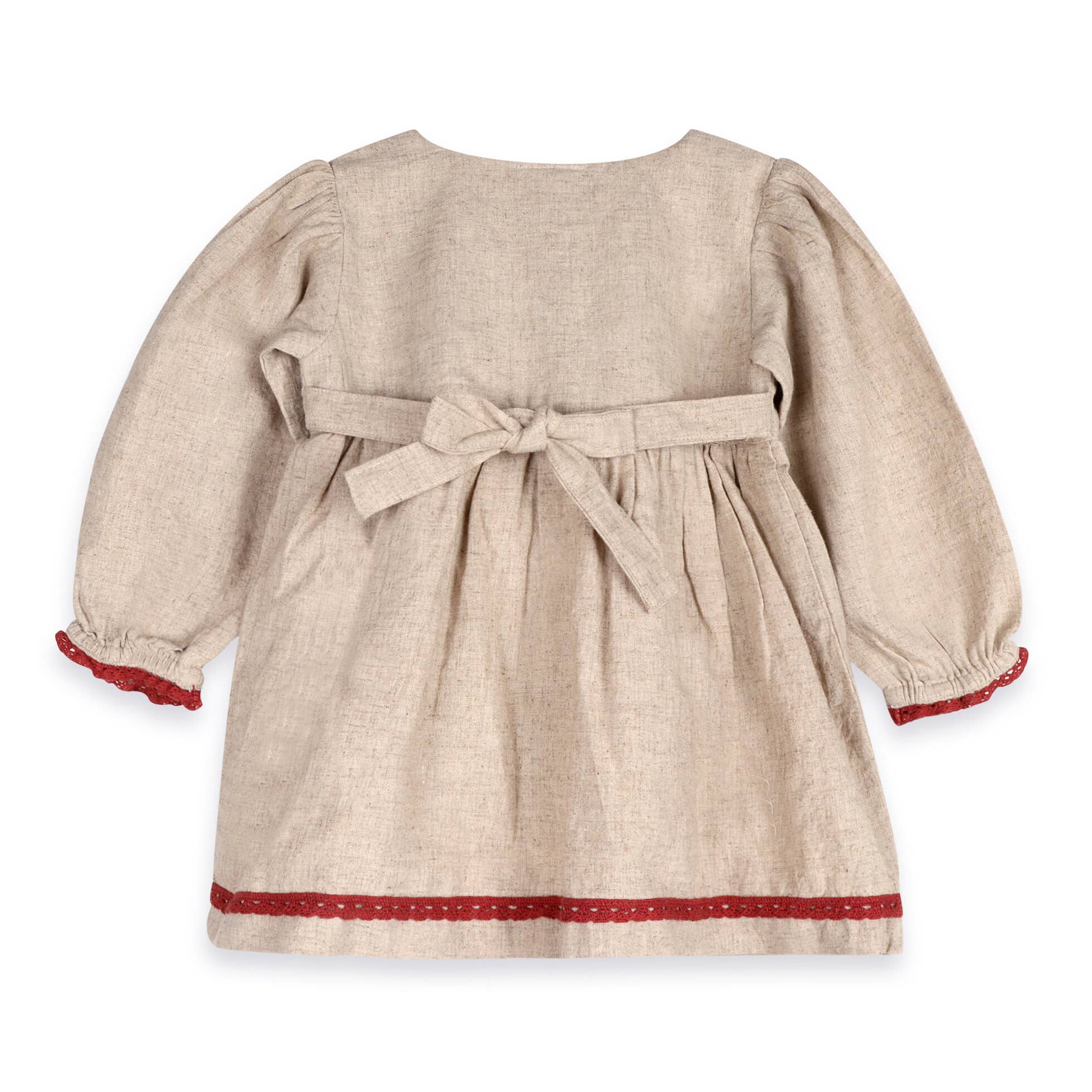 Ravello Embroidered Baby Dress & Bloomer (Linen Blend)