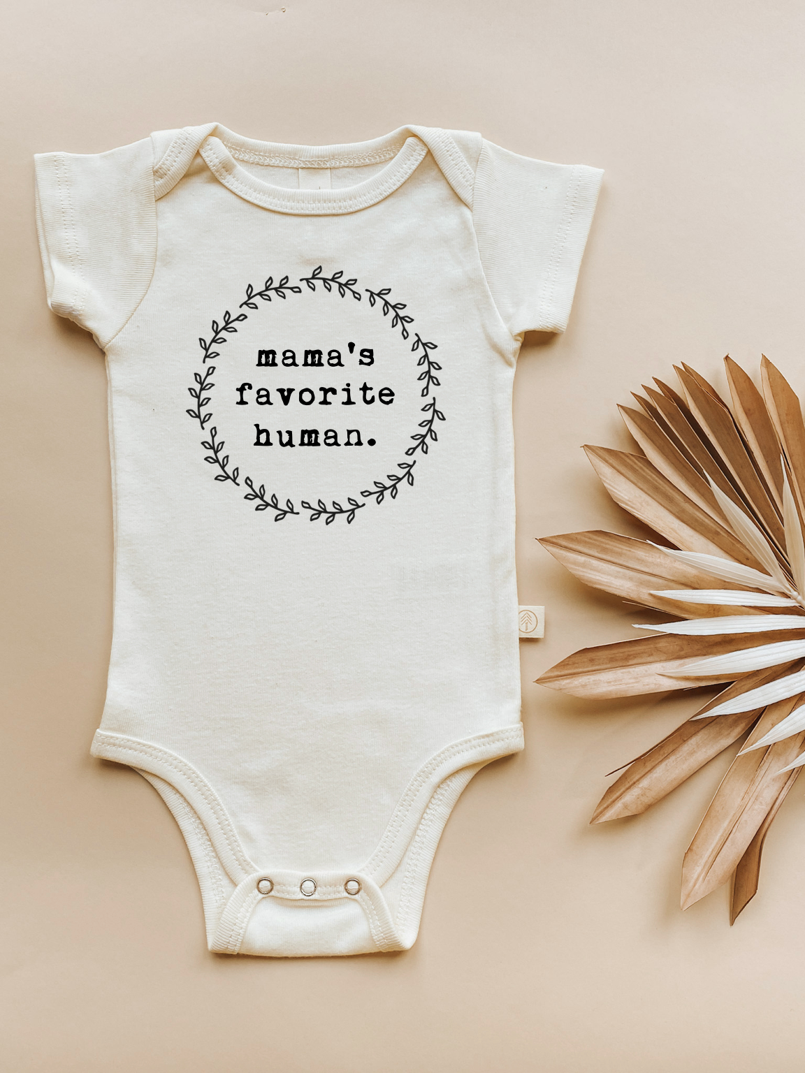 Mamas Favorite Human Organic Cotton Bodysuit | Short Sleeve